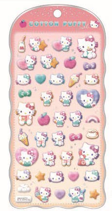 Sanrio Cotton Puffy Sticker Hello Kitty