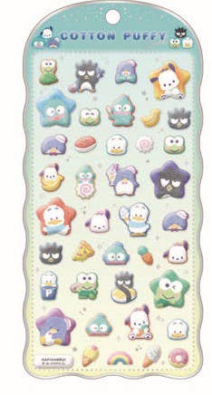 Sanrio Cotton Puffy Sticker Happy Danby