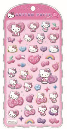 Sanrio Cotton Puffy Sticker Hello Kitty Leopard Mode