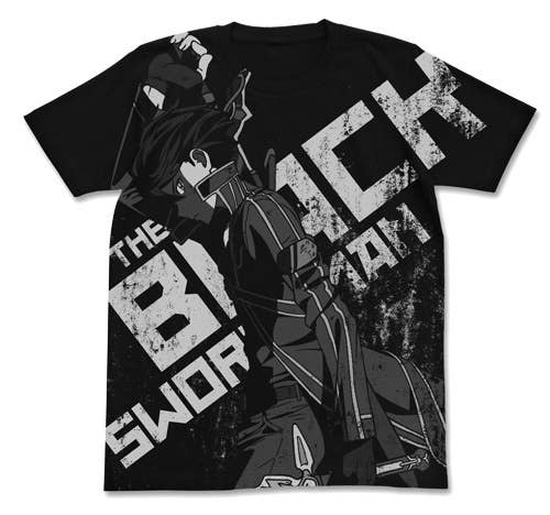 Sword Art Online: Black Swordsman Kirito T-shirt BLACK-L | HLJ.com