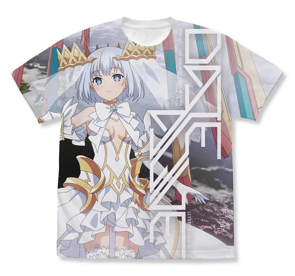 Date A Live IV Origami Tobiichi Full Graphic T-shirt WHITE M Date A Live IV Origami Tobiichi Full Graphic T-shirt WHITE M