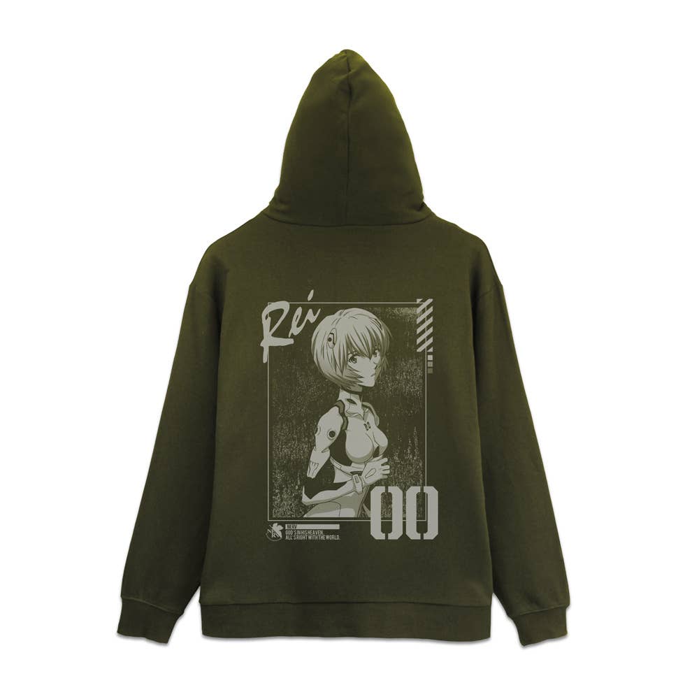 Evangelion: Rei Ayanami Zip Hoodie / Moss-XL | HLJ.com