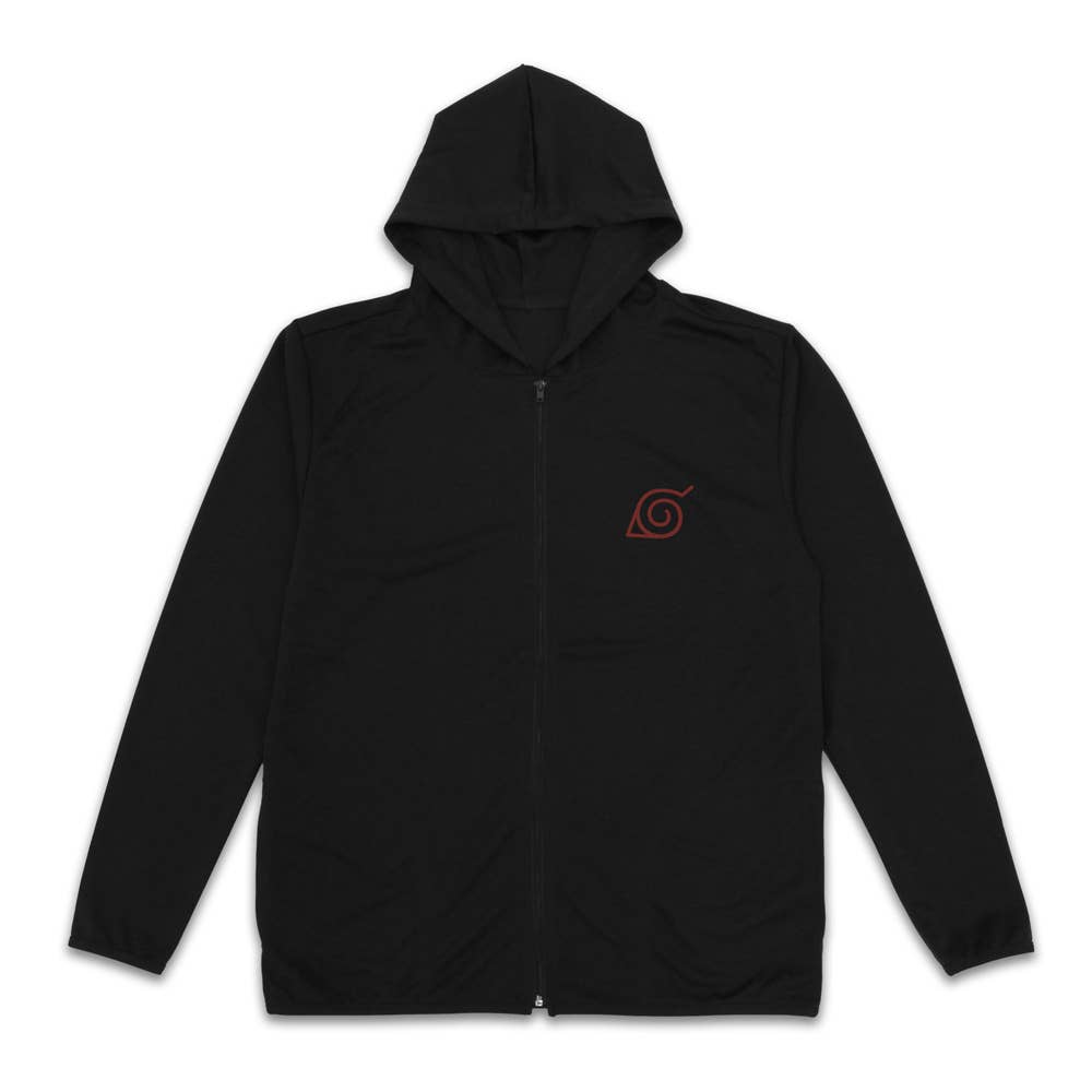 NARUTO Shippuden: Konoha Lightweight Dry Hoodie / BLACK-M | HLJ.com