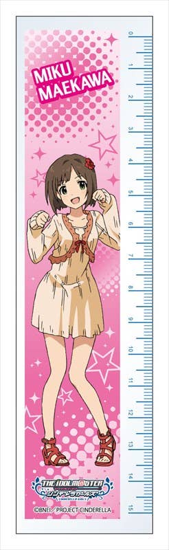 Miku Ruler Idolmaster Cinderella Girls Acrylic Ruler Miku Maekawa | HLJ.com