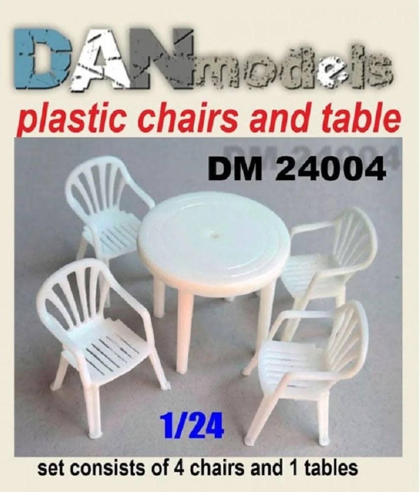 Plastic Chairs and Table