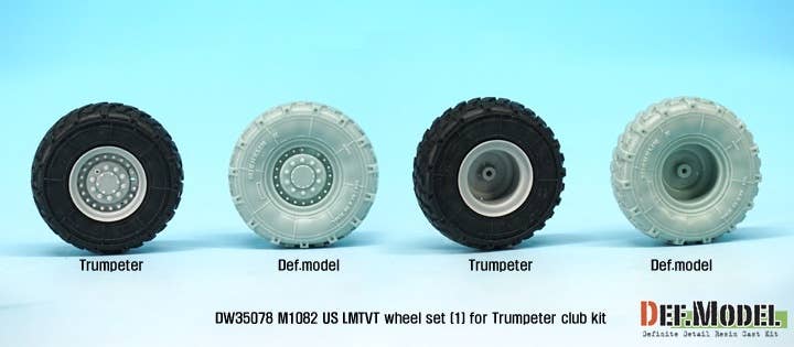 US M1082 LMTVT Michelin Sagged Wheel #1 (Trumpeter) | HLJ.com