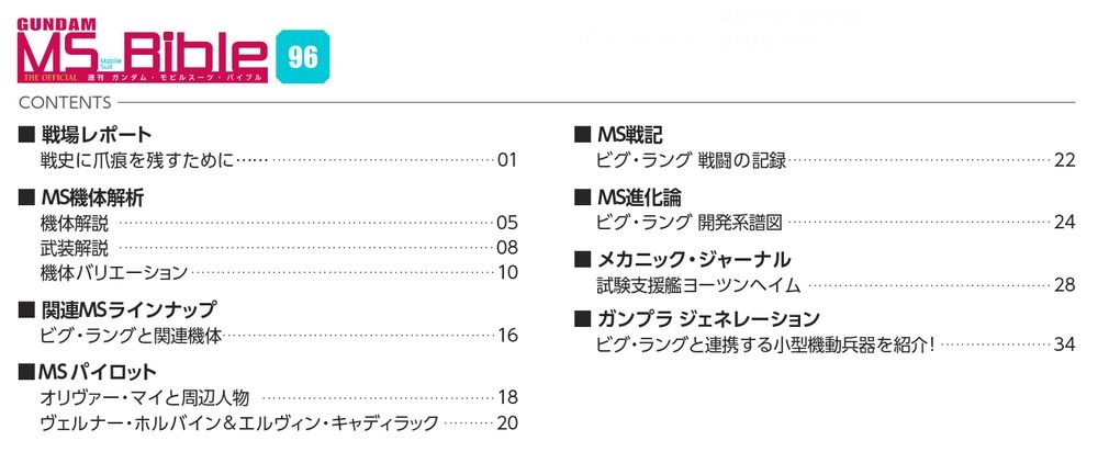 Weekly Gundam Mobile Suit Bible 096 Hlj Com