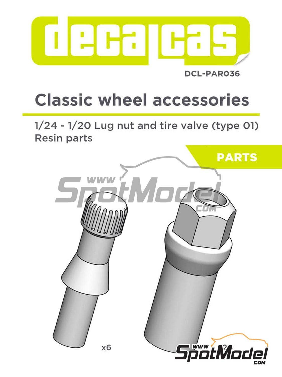Classic Wheel Accessories Lug Nut & Tire Valve Set (1/24 1/20)