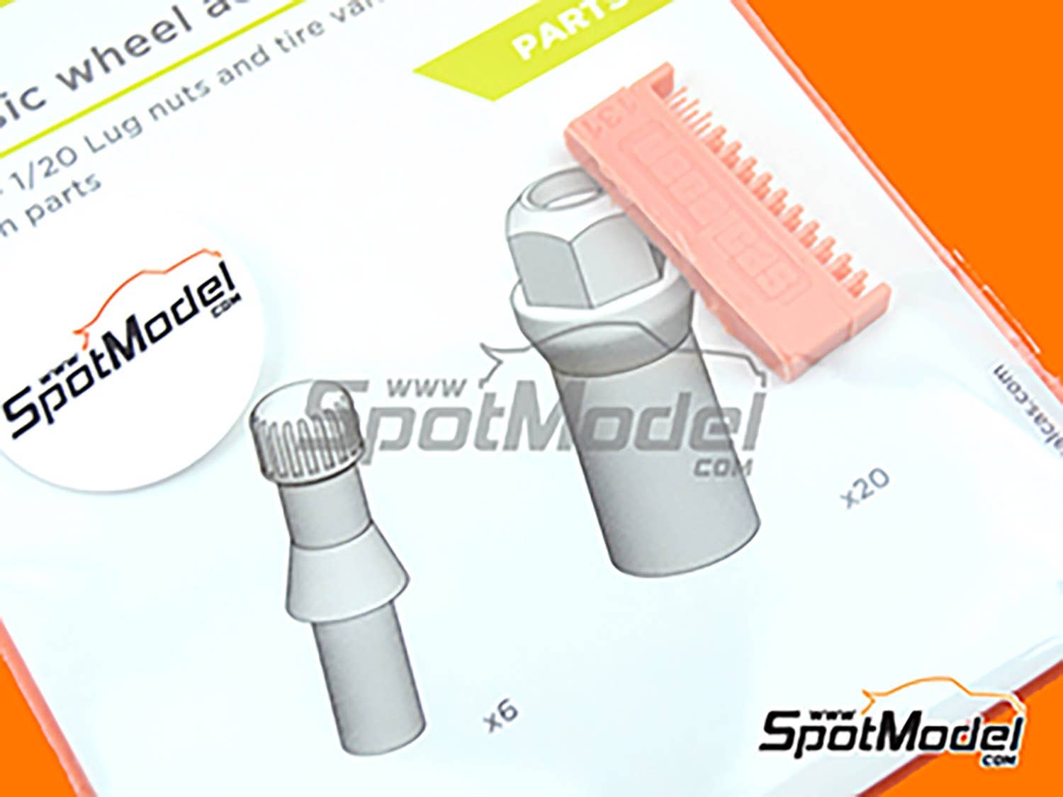 Classic Wheel Accessories Lug Nut & Tire Valve Set (1/24 1/20)