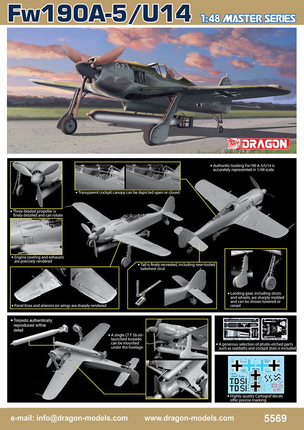 Amazon.co.jp: 限定版 フォッケウルフ Fw190A-5/U14 魚雷搭載型