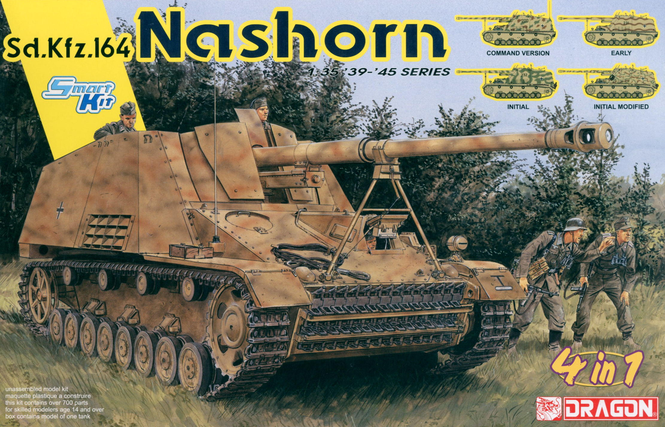 Sd.Kfz.164 Nashorn 1/35 プラモデルキット 4in1 Sd.Kfz.164 Nashorn (4 in 1) | HLJ.com