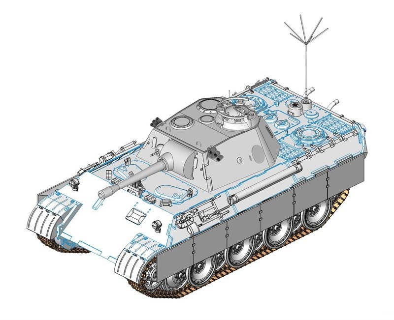 HobbyBoss 84534 1/35 Scale German Pz.Beobwg V Ausf.A Model Kit