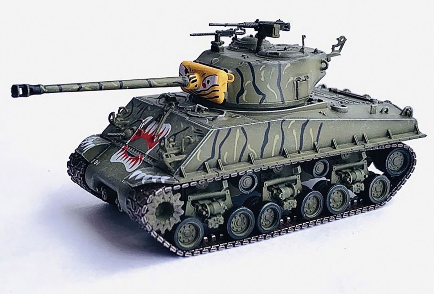 Us Army M4a3e8 Sherman Tiger Face 24th Infantry Division Korean War
