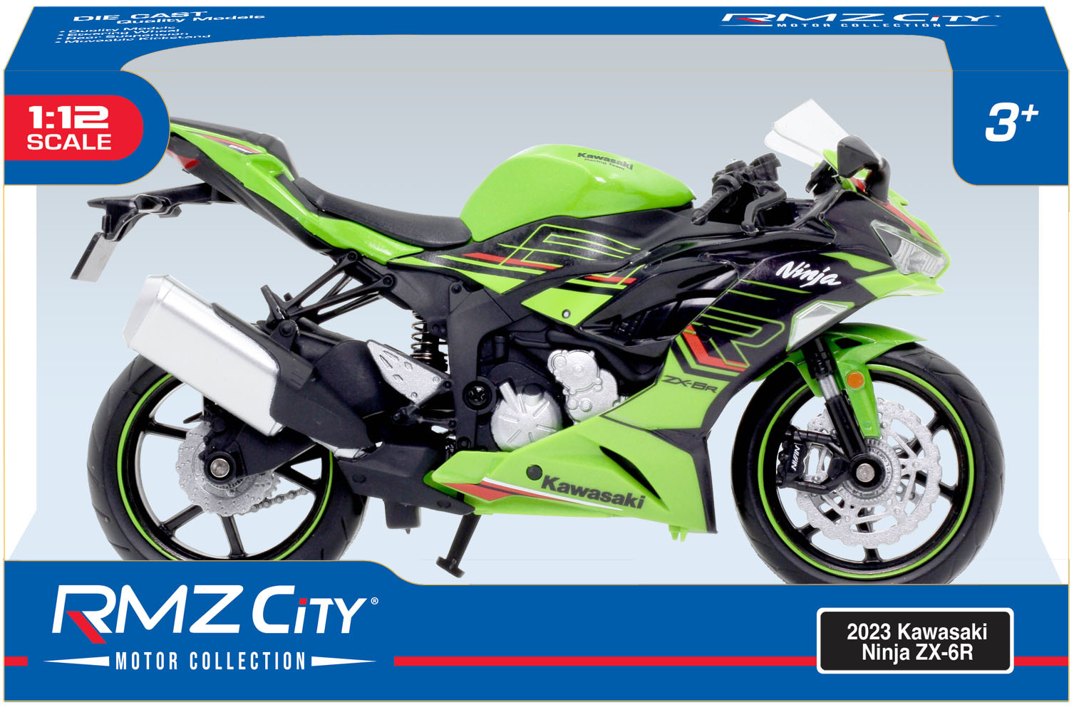 1/12 2023 Kawasaki Ninja ZX-6R Green