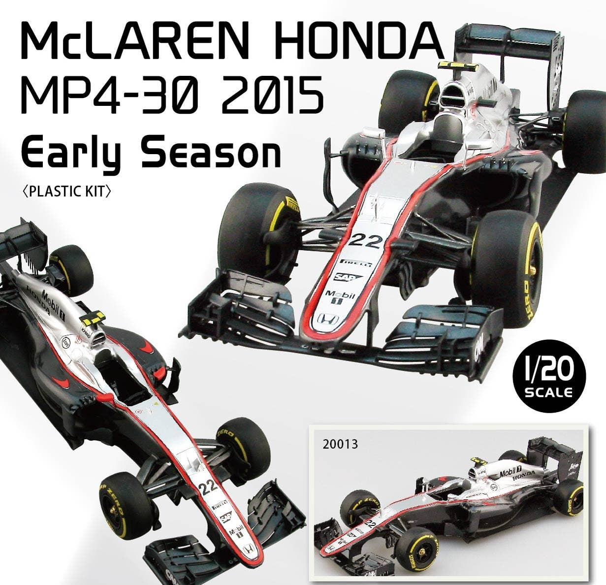 エブロ 1/20 McLarenHonda MP4-30Early season EBBRO 1/20 kit McLaren Honda MP4-30 Japan GP Plastic Model