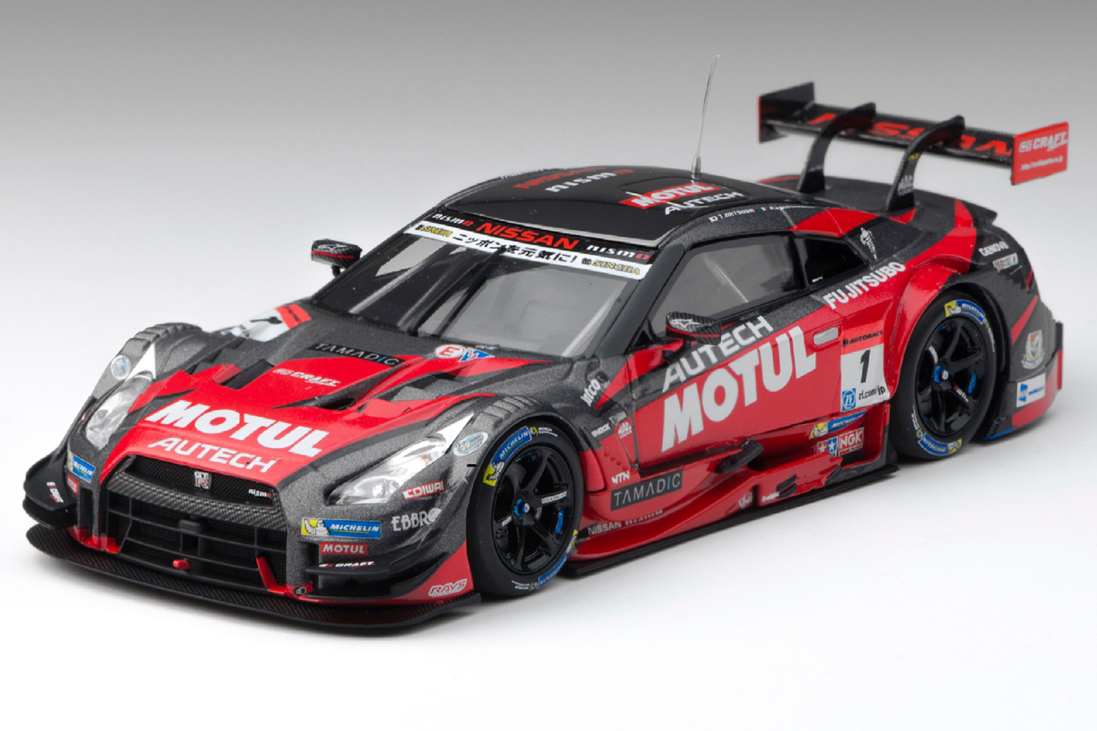 1/43 Motul Autech GT-R Super GT500 2015 Rd.1 Okayama #1 Red