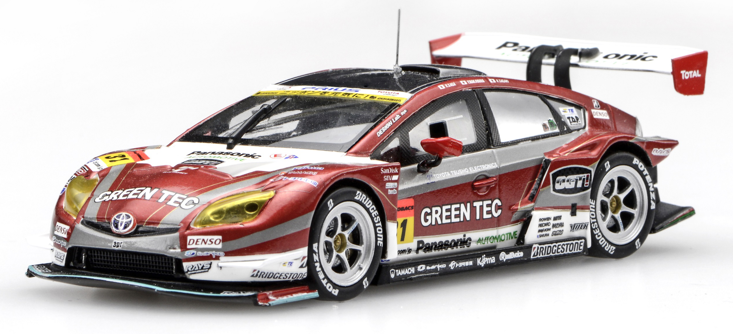 Amazon | エブロ ミニカー プリウス apr GT SUPER GT 300 2015