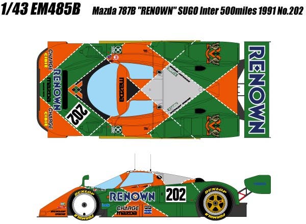 Mazda 787B Renown Sugo Inter 500miles 1991 No.202 | HLJ.com