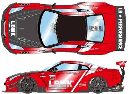 LB Works GT-R Type 2 Racing spec Candy Red | HLJ.com