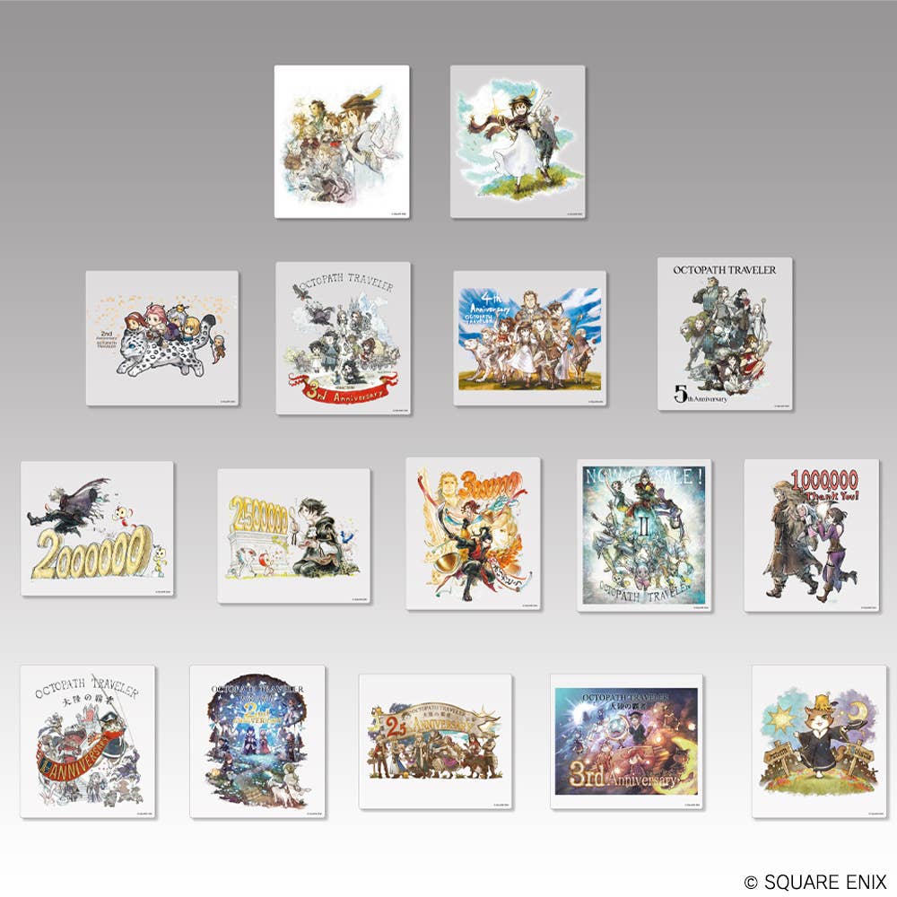 Octopath Traveler Series: Set Of 16 Art Sheets With Mini Binder | HLJ.com