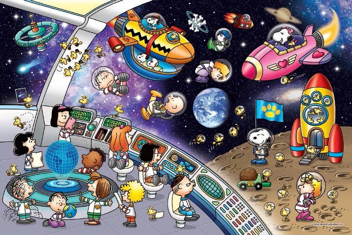 Jigsaw Puzzle: Peanuts Snoopy Space Travel 1000pcs (50cm x 75cm