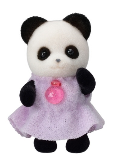 SYLVANIAN FAMILIES PANDA FAMILY PLUS BABY - MUM, DAD AND TWO DAUGHTERS