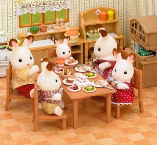sylvanian families dining table