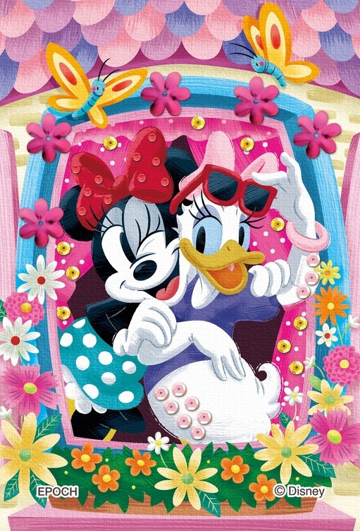 Disney (Puzzle Decoration): Window -Minnie and Daisy- 70P