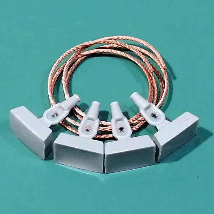 M1 ABRAMS ABSCHLEPPKABEL Mit Oösen #Er-4805 1/48 Eureka EUR 4,72