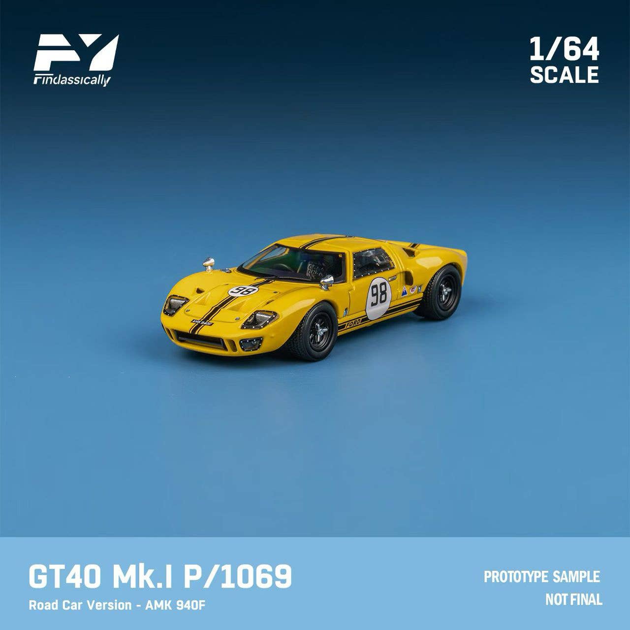 GT40 Mk.I P1069 #98 Yellow Road Car Version | HLJ.com