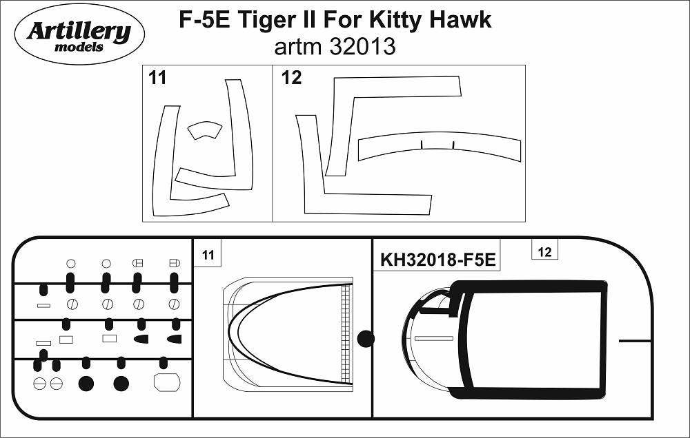 1/32 F-5E Tiger II MASK, for Kitty Hawk