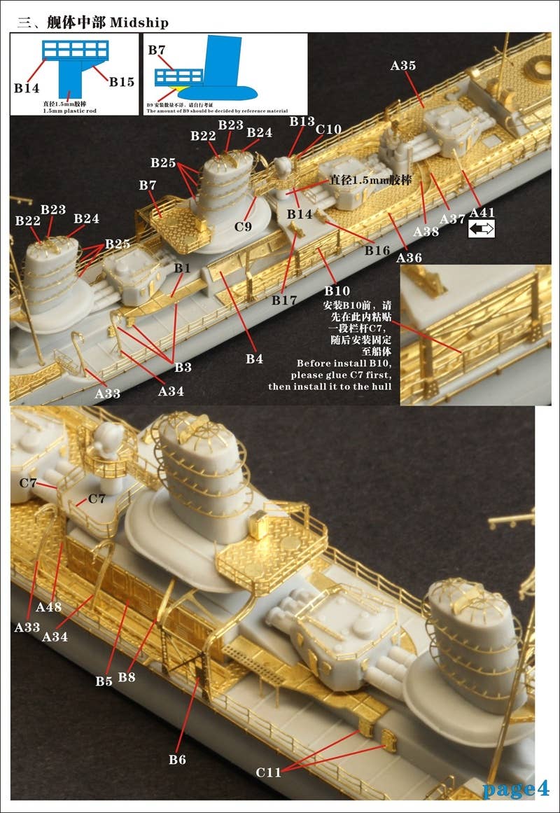 IJN Destroyer AYANAMI 1942 (Special TypeII) Upgrade Set for Pit-Road ...