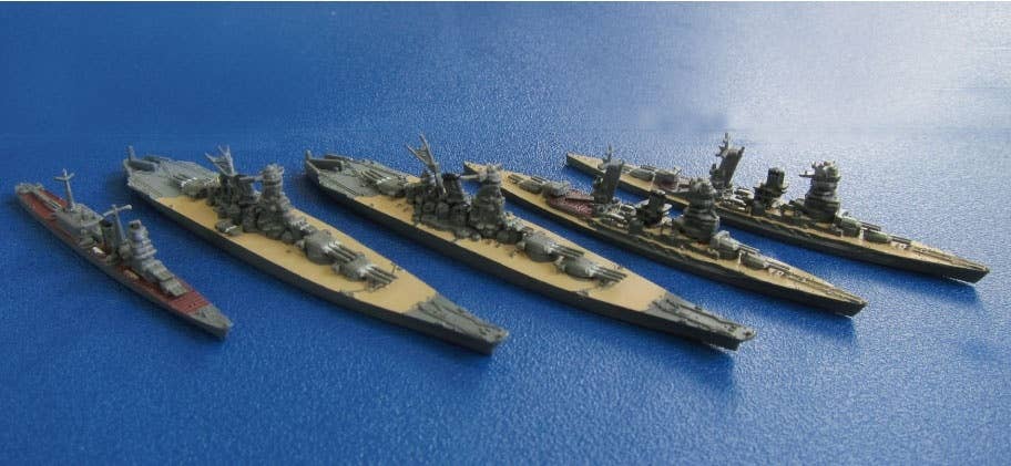 Combined Fleet Flagship Nagato, Mutsu, Yamato, Musashi