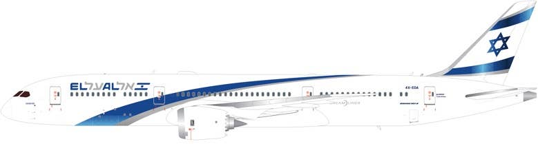 Gemini 1/200 エルアル航空　B787-9 4X-EDA Boeing 787-9 Dreamliner El Al Israel Airlines 4X-EDA | HLJ.com