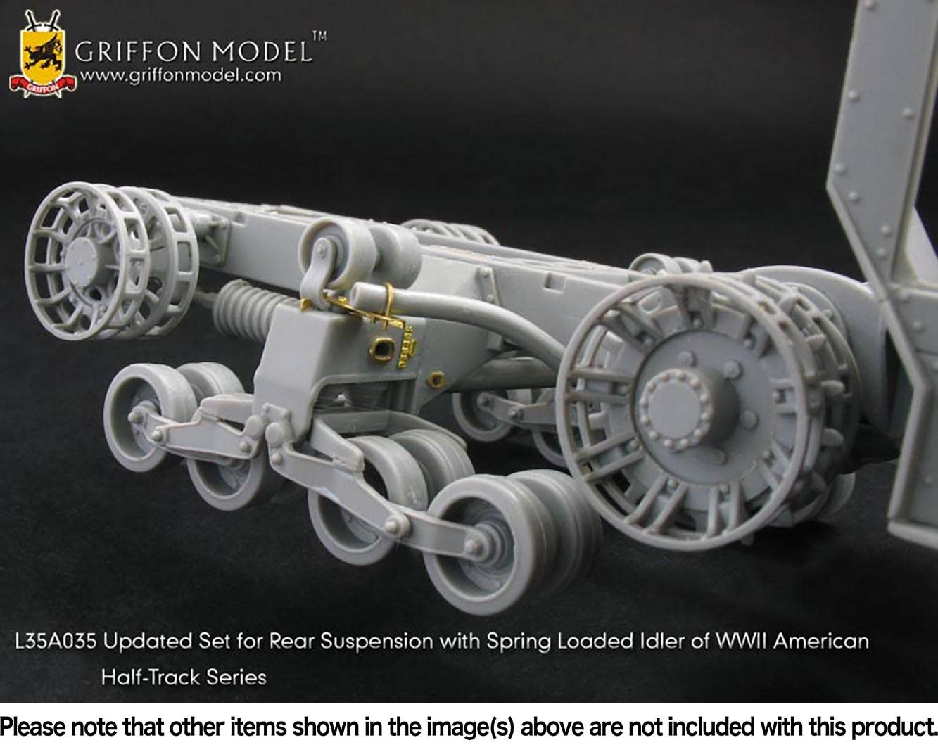 WW.II Rear Suspension Detail Up Parts Set for US Army Half Track Series ...