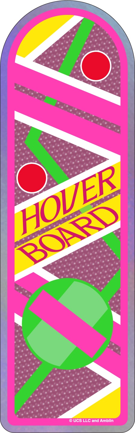 back to the future hoverboard stickers