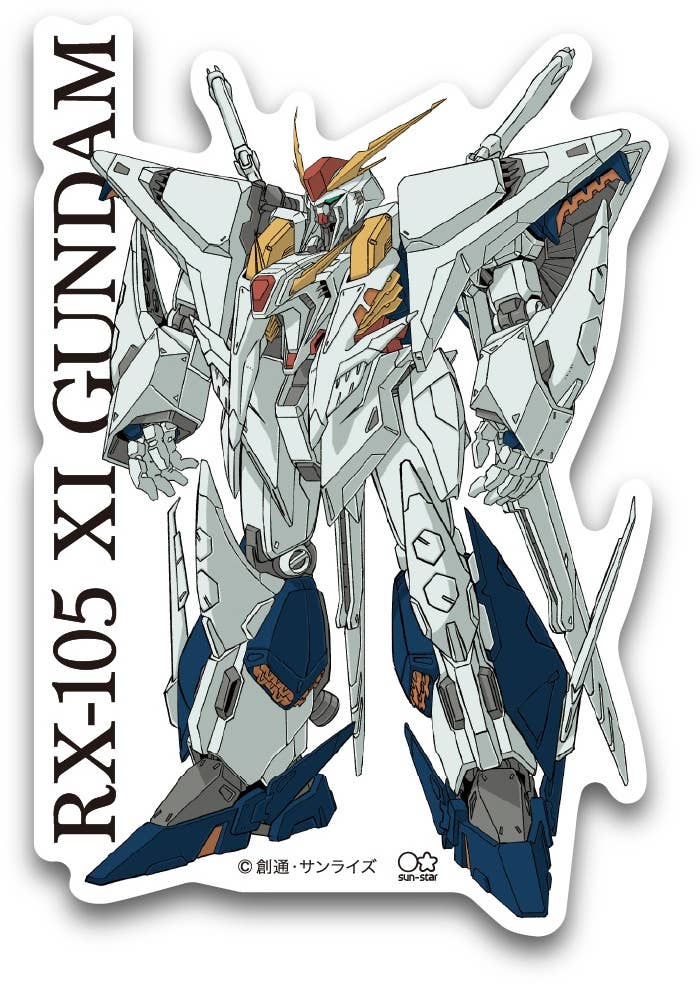Mobile Suit Gundam Hathaway's Flash GSH010 Character Die Cut Sticker Xi Gundam