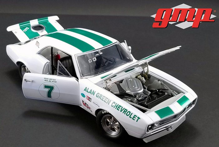 1/18 GMP 1967 Chevrolet Camaro Z/28 Alan Green Chevrolet #7 Gary Gove, Mark  Donohue, Skip Scott & Max Dudley