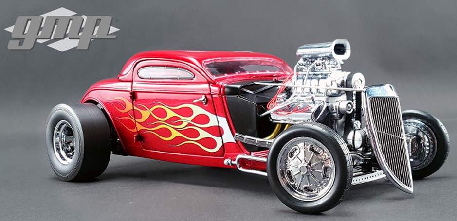【2024春夏新色】 1934 with Metallic -Red Rod Hot Coupe Nitro Altered Blown 乗用車