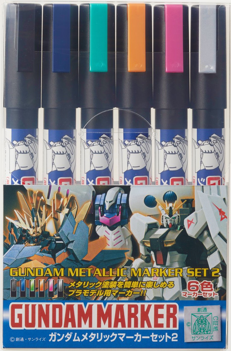 GSI Creos GUNDAM MARKER Set of 6 Markers