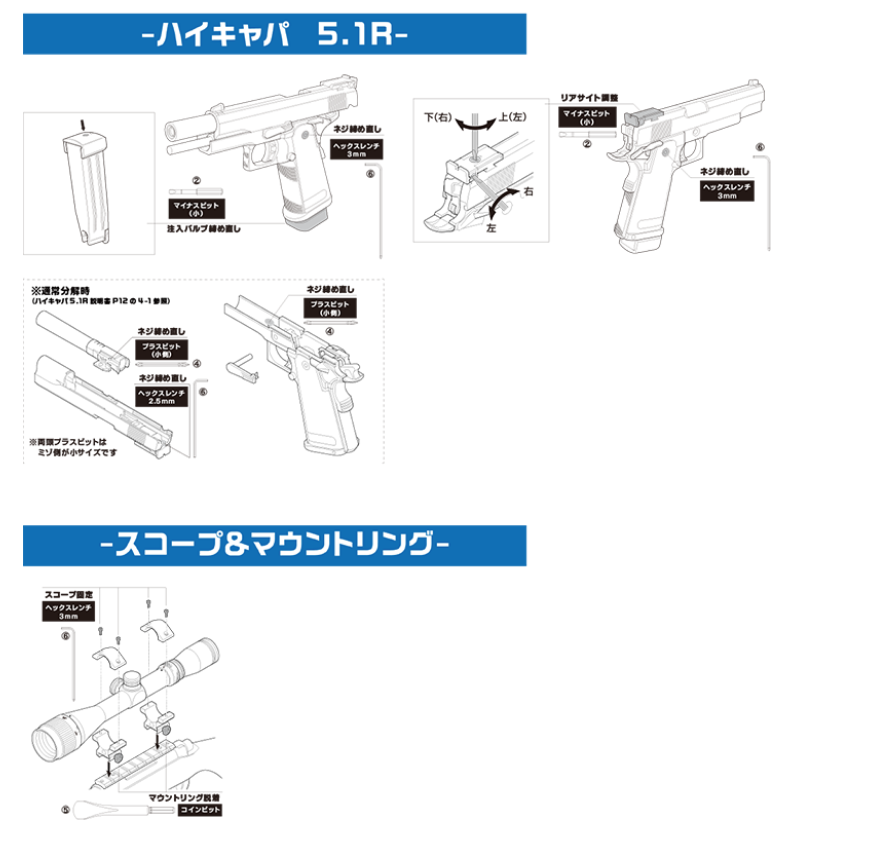 Airsoft Gun Maintenance Tool Set