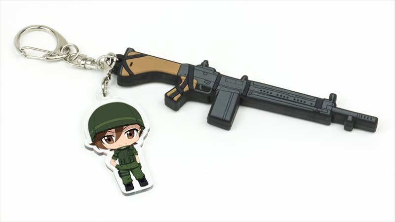 Gate (T.W.G.) Keyholder Shino Kuribayashi & Howa Type 64 Rifle