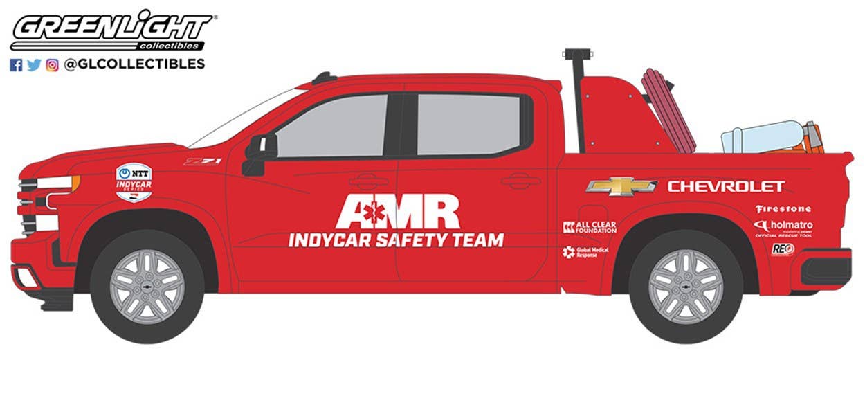 GreenLight 2021 Chevrolet Silverado 2021 NTT IndyCar Series AMR