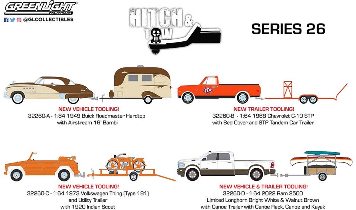 GreenLight Hitch & Tow Series 26: 1Box (4pcs) | HLJ.com