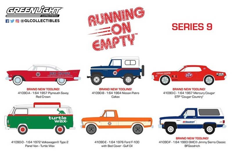 GreenLight Running on Empty Series 9 1Box 6pcs