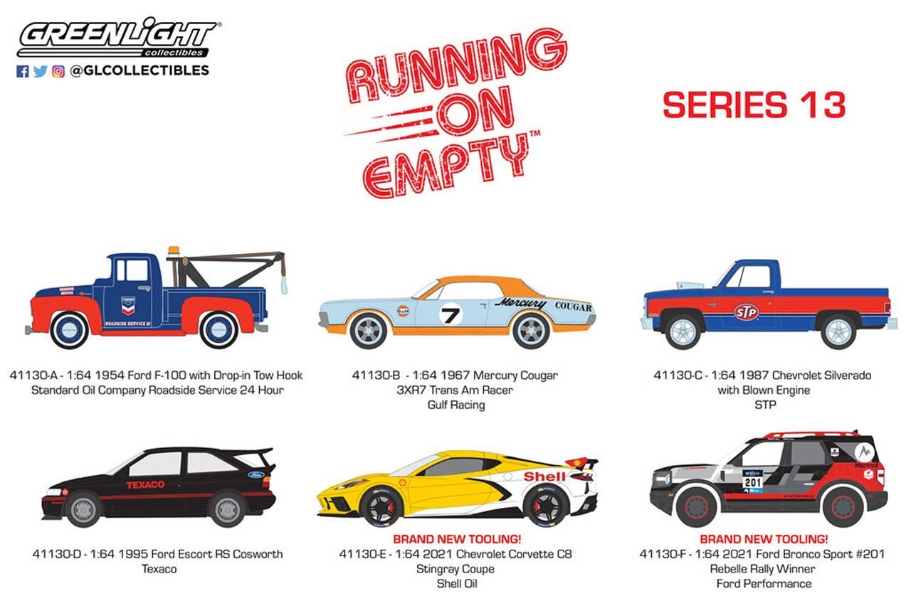 GreenLight Running on Empty Series 13 1Box 6pcs