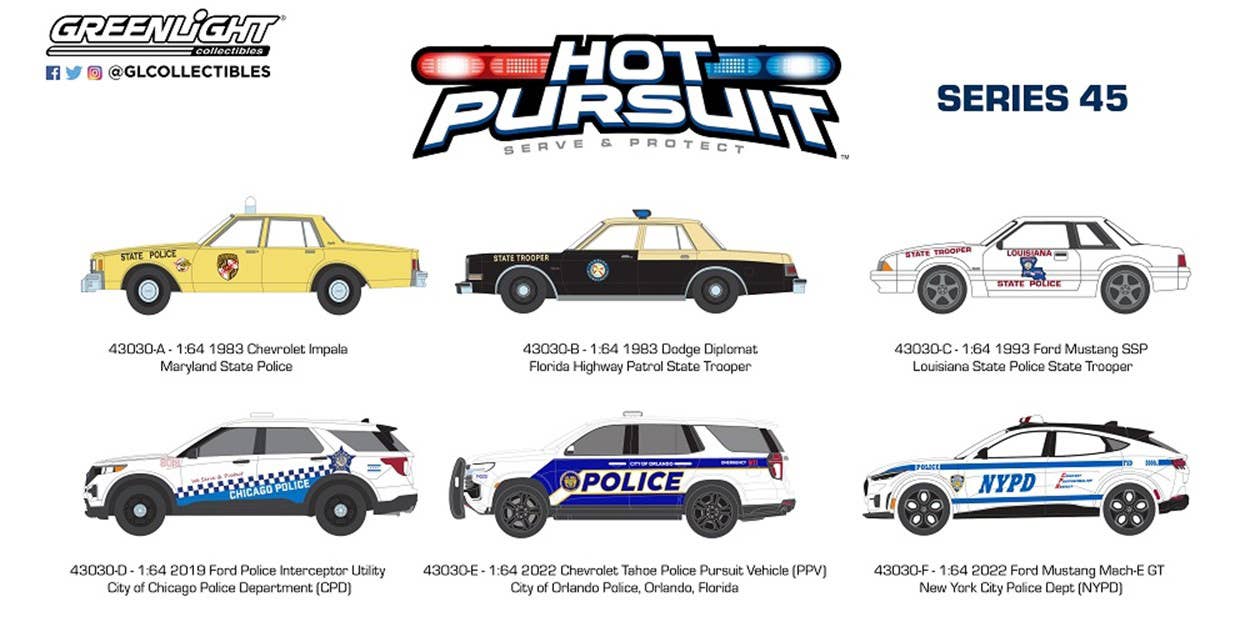 thumbnail image 2 of Greenlight Hot Pursuit Series 46 - 2001 Jeep Cherokee Michigan State Police 2 of 13