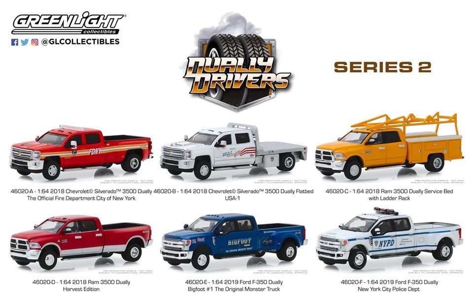 今季一番 GreenLight Dually Drivers Series 2: 1Box (6pcs) | HLJ.com ミニカー