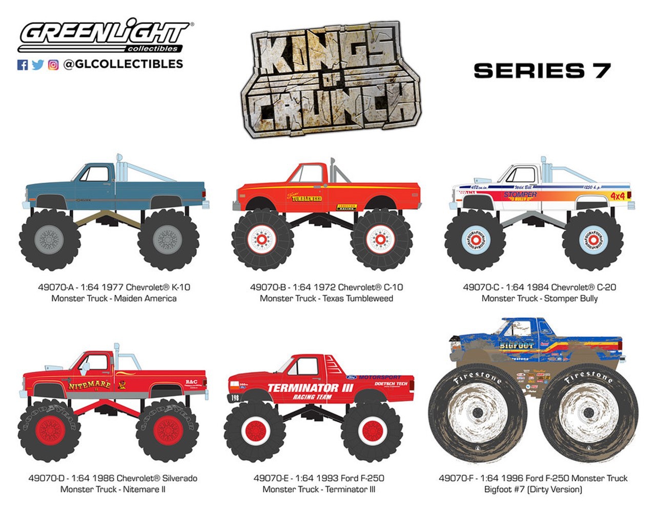 GreenLight Kings of Crunch Series 7 1Box 6pcs | HLJ.com