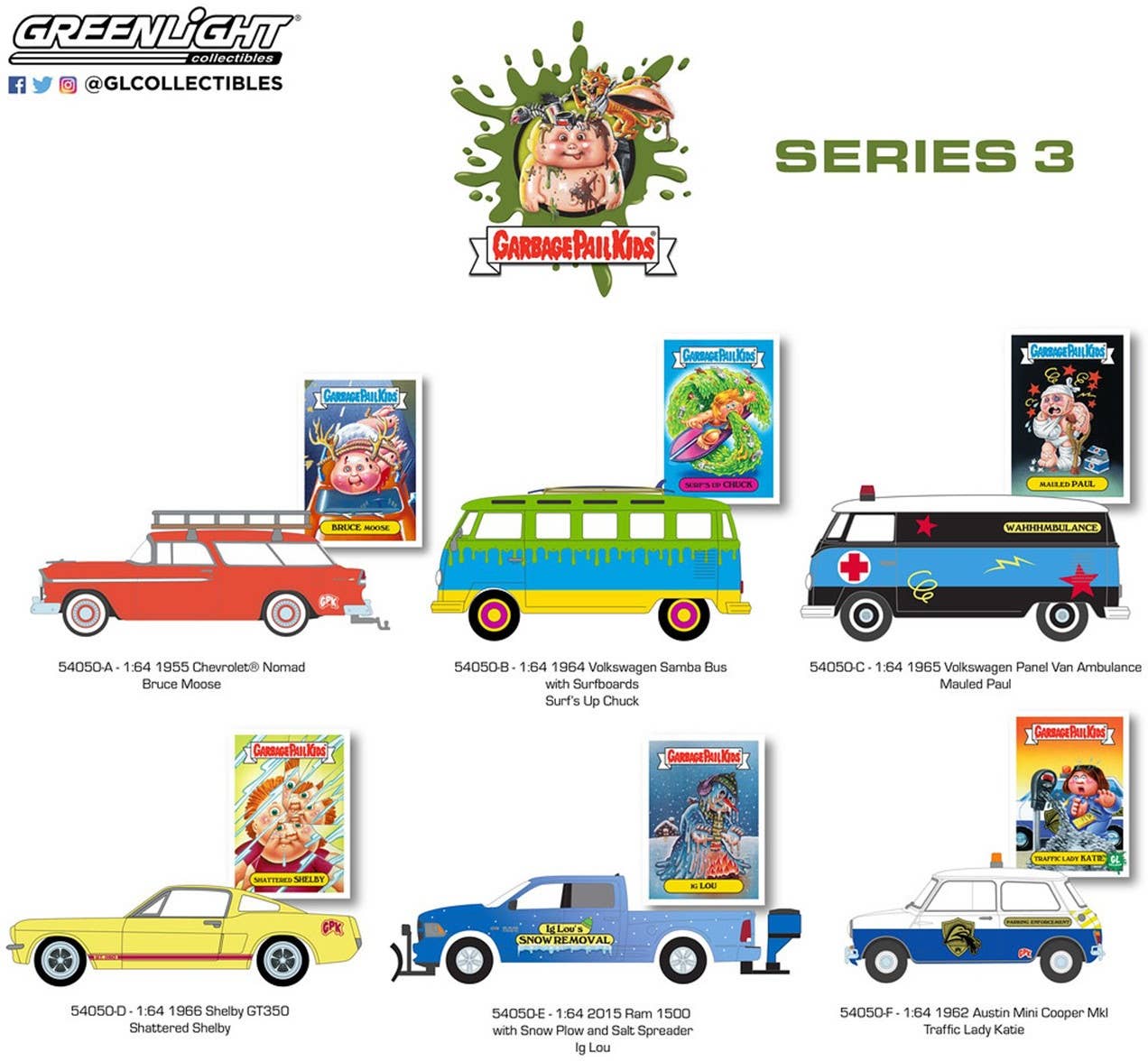 GreenLight Garbage Pail Kids Series 3: 1Box (6pcs) | HLJ.com